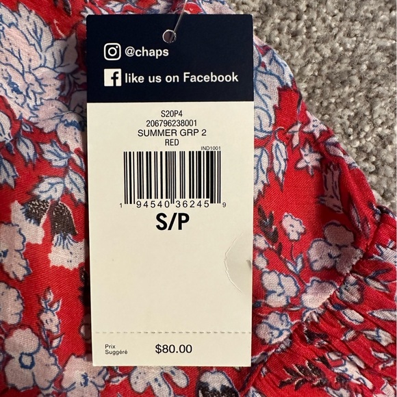 NWT, Chaps light weight flowy skirt, great for Vacation! - Picture 3 of 3